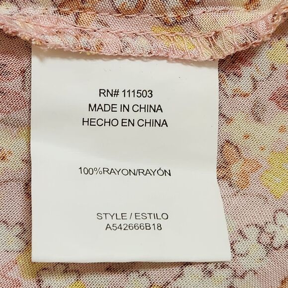 As U Wish Hi Low Cold Shoulder Tank Dress Ruffle Top Yellow Floral Large NWT - Picture 9 of 14